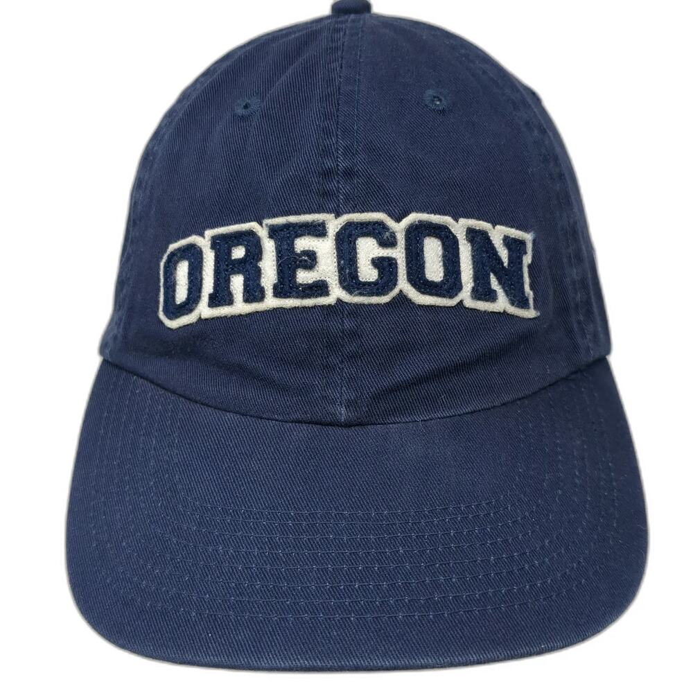 Fahrenheit Baseball Cap Blue One Size Oregon Est 1859 Pine Trees Slideback Hat